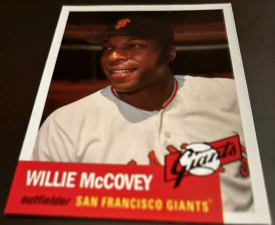 Willie McCovey vintage legends Topps Giants Hall of Fame 1