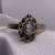 Blue Topaz Lady's Silver & Stone Ring 925 Silver 2.18g 1 thumbnail
