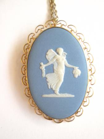 Wedgewood 3 piece cameo style pendant and pin collection - $60 (santa rosa)63471321555969121
