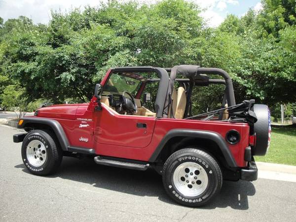 1998 JEEP Wrangler TJ *PAQUETE-DEPORTIVO*. POCOS KM, JEEP DE FLORIDA, SIN ÓXIDO, EN CONDICIÓN IMPECABLE - $15,750 (FAIRFAX)63616688670721124