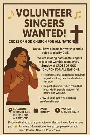 ? ¿Cantantes voluntarios necesitados!? (Las Cruces)63693578663425120
