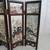 Asian Mini Tabletop 6 Panel Ceramic Folding Divider 2 Sided Flowers 4 thumbnail