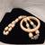 Vintage 80s Chunky Cream and Silver Acrylic Necklace and Bracelet Set 5 thumbnail