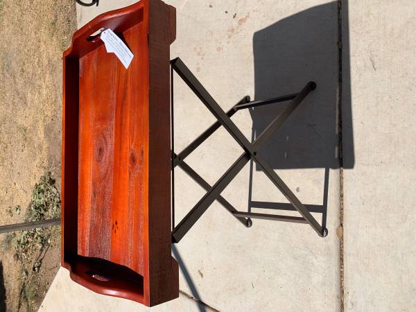 Wood serving tray..........H 37 1