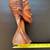 HAND-CARVED FIGURINE WOODEN STATUETTE OF WOMAN WITH BRAIDS 4 thumbnail