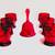 GLASSES - Bar Drinking Glasses - RED (Set of 6+1 Bell) 5 thumbnail