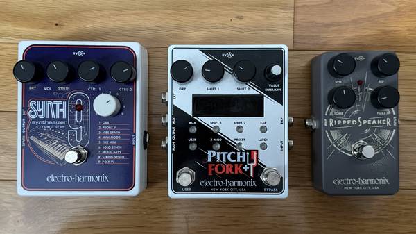 EHX Synth 9 / Pitch Fork / Ripped Speaker 1