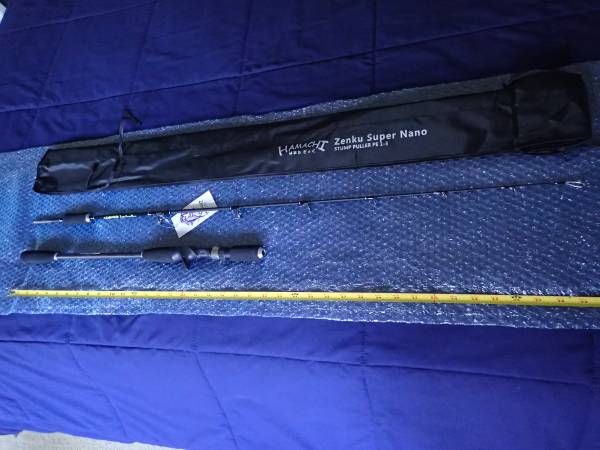 Hamachi Zenku Nano Jig PE1 - 3 Japanese jig spin fishing rod - $125 (los angeles)63471350097795121