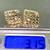 14K Yellow Solid Gold-Earrings-Diamond Shaped-Diamond Cut Detailing. New! 9 thumbnail