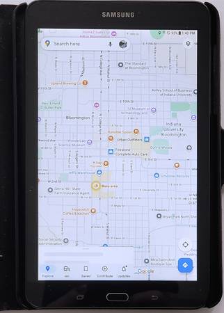 Samsung Galaxy Tab E, 16 GB, pantalla diagonal de 5"x10" - 8", usada EXC - $80 (Bloomington, IN)63469642435713123