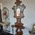 Victorian Walnut Hall Tree Hat Coat Rack Stand Iron Drip Pan c1880 1 thumbnail