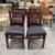 Slat Back Wood Dining Chair w/ Black upholstered Seat (Set Of 4) 1 thumbnail