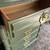 Gorgeous shabby distressed green and gold dresser 3 thumbnail