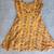 Like New Urban Outfitters Gold Floral Dress Size XS 2 thumbnail