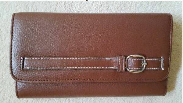 Ladies Fashion Check Book Clutch (NEW) 1