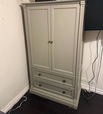 Wooden storage cabinet with two drawers 1
