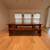 Crate & Barrel Basque dining table and benches 8 thumbnail