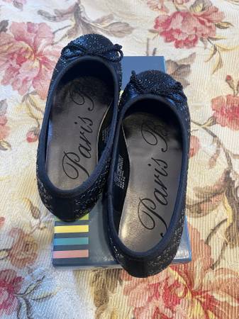 Paris Blues zapatos para niños, negro, talla para niña bebé 12 - $10 (Cerca del centro de Gilbert)62971054499075121