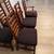 6 Coaster Solid Wood Ladder Back Dining Chairs w/ New Upholstery 7 thumbnail