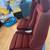 Pair Vintage Recaro Racing Race Car Seats Maroon fabric fish net head 8 thumbnail