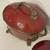 Set of Vintage Burgundy Beautiful Ceramic Bowls w/Brass Decor and Lids 7 thumbnail