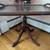 Nice Vintage Side Table With Removable Glass Tray Top& Brass Cap 6 thumbnail
