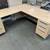 Hon Laminate L Shaped Desk  ( Maple)  used 2 thumbnail