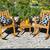 High End Teak Warehouse Rockers and Side Table 1 thumbnail