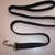 Used Black Nylon Dog Leash ~3' Long/1" Wide Strap with metal bolt snap 1 thumbnail