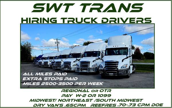 OTR Class A Driver OTR  .65cpm-.75cpm   HOME TIME 1