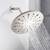 Single Handle 1-Spray 9" Round High Pressure Shower Faucet in Brushed 4 thumbnail
