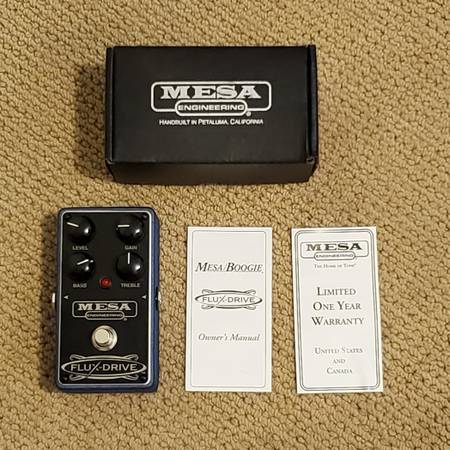 MESA/Boogie FLUX-DRIVE Overdrive Effects Pedal - Made in USA! 1