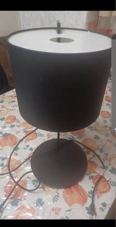 2 Black  table lamp 1