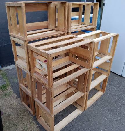 Wooden Record Crates 1