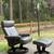 Ekornes Stressless Leather Swivel Recliner & Ottoman 1 thumbnail