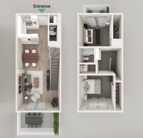 $1,985 / 2br - 896ft2 - 2BD 1.5BA, Ceiling Fan, Refrigerator (Woodlands West)63700996566147123