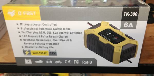 Digital 12V 6A Smart Battery Charger with LED Display Motorcycle & Car 1