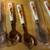 NEW 24-Piece Vintage Flatware Set with Holder – Orange & Brown Floral 5 thumbnail