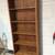 Oak book case / book shelf with 5 shelf areas plus top 7 thumbnail