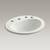Kohler Pennington Drop-in bathroom sinkMultiple options: 1-,2-,4-holes with 4" 9 thumbnail
