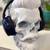 Unique Art 🎧 Headphones Stand 3D Print Skull - 10" Tall - Great Gift 2 thumbnail
