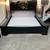 Beautiful French Boho Style king or Calking bed frame black and gold 1 thumbnail