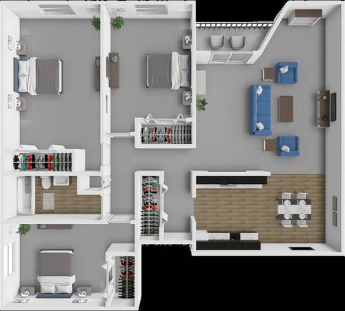 $1,385 / 3br - 1100ft2 - On-Site Management, Courtyard, 3/BD 1/BA (Close to shopping and restaurants.)63988653071106120