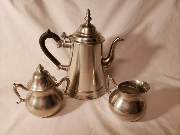 Vintage Holland Pewter Tea Set 1