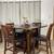 High Dining Table With Lazy Susan & Display Base 4 Chairs 12 thumbnail