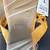 NWT Mossimo Supply Co Yellow Willa Flat Thong Sandals Size 7 4 thumbnail