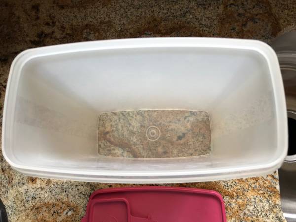 Tupperware 1588-7 Super Cereal Keeper 20 Cup Sheer Container 1590-4 Re 1