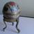 Hindu Cloisonne Enamel Over Brass Egg Casket W/ Stand 1 thumbnail