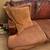 Leather couch sofa w/ pillows studs bar couch 2 thumbnail