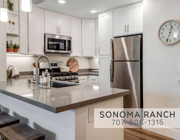 $3,095 / 2br - Bay Area Modern 2 Bed Apt + Resort Setting, Chandelier w Dimmer (Larkfield / Santa Rosa)63813639871491120
